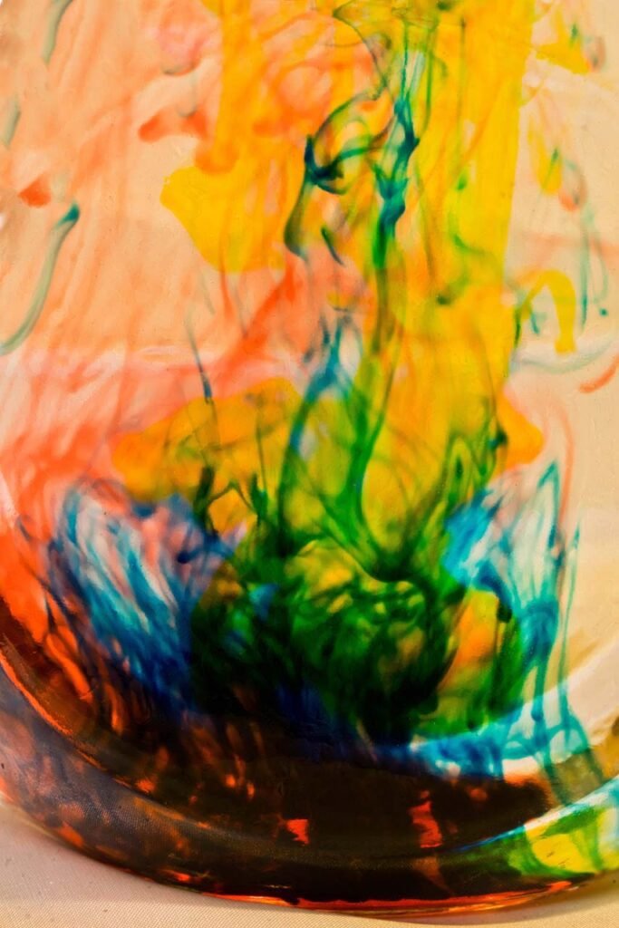 colors exploding from bottom